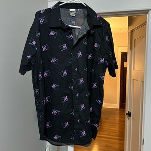 Men's MTV button down shirt, size XXL